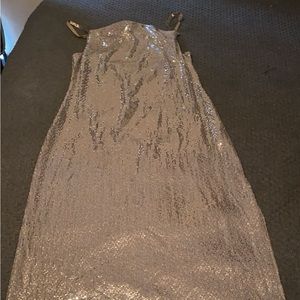 Silver sparkle dress